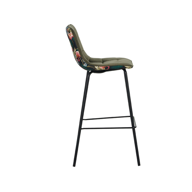 LABEL51 Barkruk Bistro - Hunter - Fluweel van LABEL51 – Luxe comfort op maat van PureWonen. Vraag naar de beste prijs.