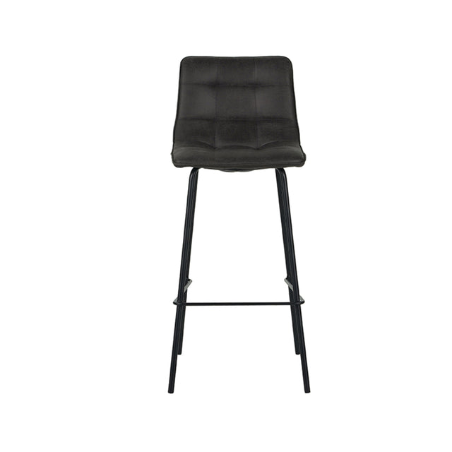 LABEL51 Barkruk Bistro - Antraciet - Micro Suede van LABEL51 – Luxe comfort op maat van PureWonen. Vraag naar de beste prijs.