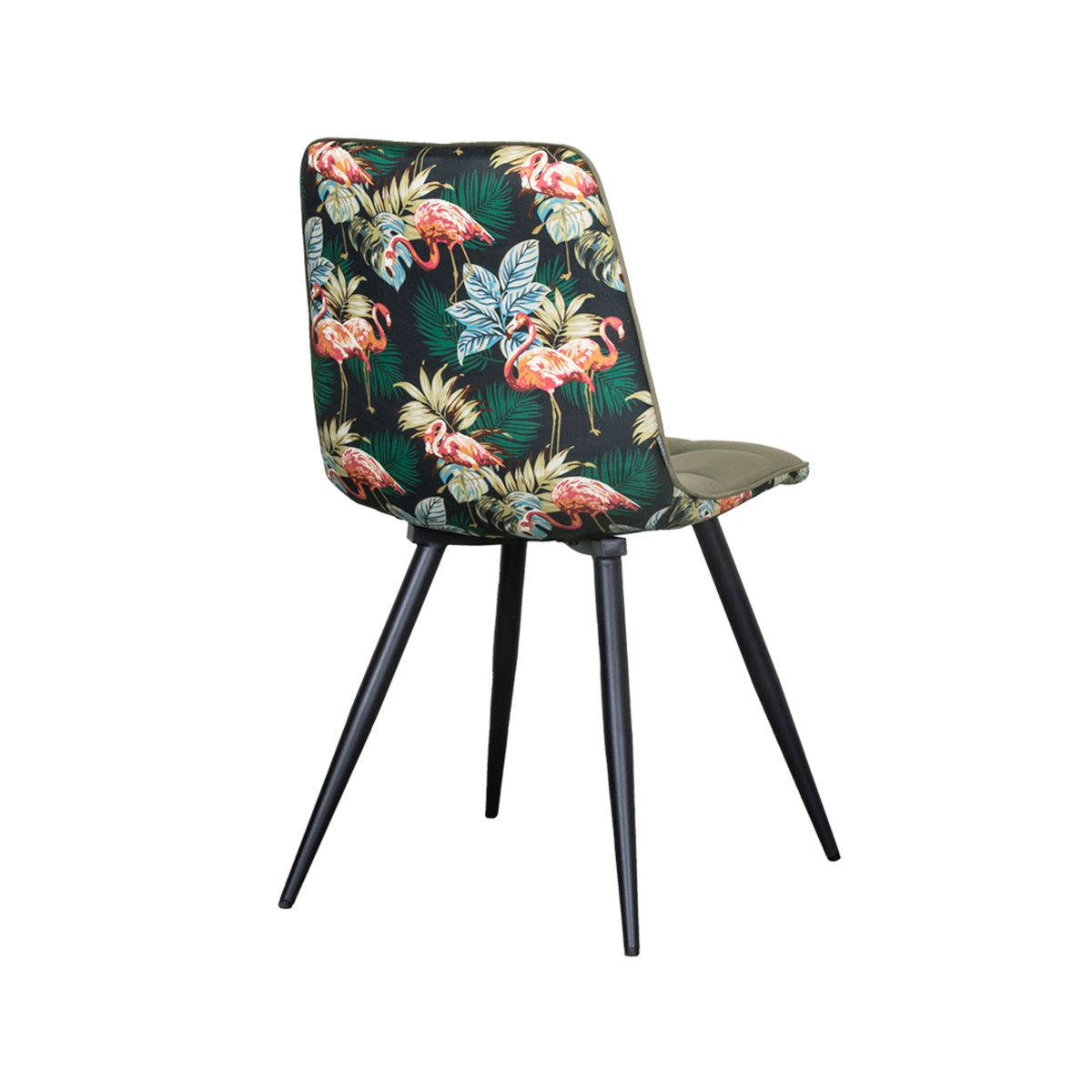 LABEL51 Eetkamerstoel Bistro - Multicolor - Fluweel - Black Frame