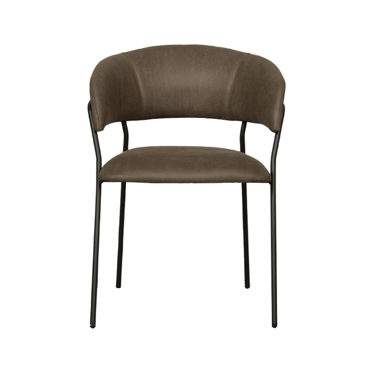 LABEL51 Eetkamerstoel Luuk - Moss - Micro Suede - Black Frame van LABEL51 – Luxe comfort op maat van PureWonen. Vraag naar de beste prijs.
