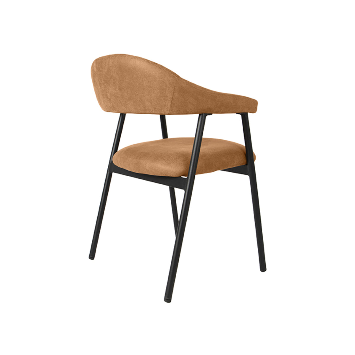 LABEL51 Eetkamerstoel Amaze - Cognac - Micro Suede van LABEL51 – Luxe comfort op maat van PureWonen. Vraag naar de beste prijs.