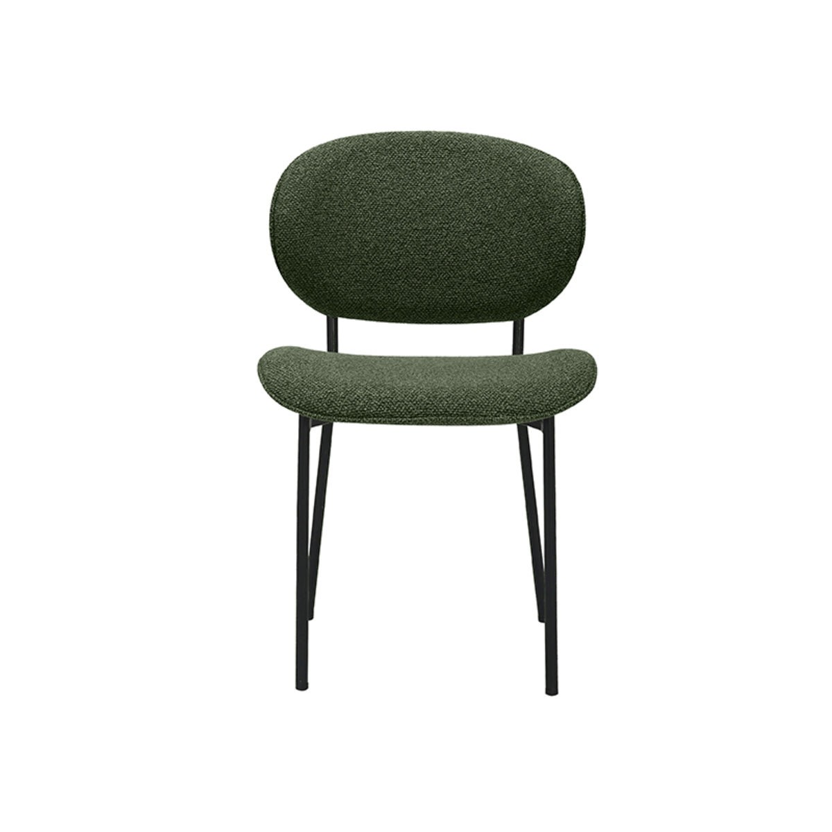 LABEL51 Eetkamerstoel Senn - Forest - Boucle - Black Frame