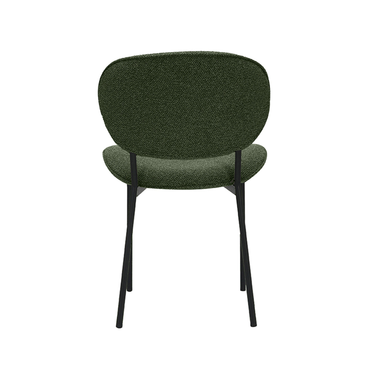 LABEL51 Eetkamerstoel Senn - Forest - Boucle - Black Frame