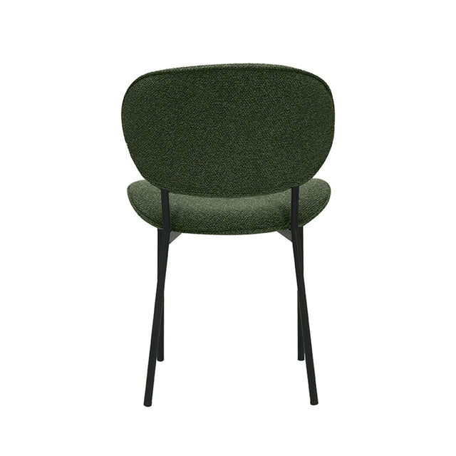 LABEL51 Eetkamerstoel Senn - Forest - Boucle - Black Frame