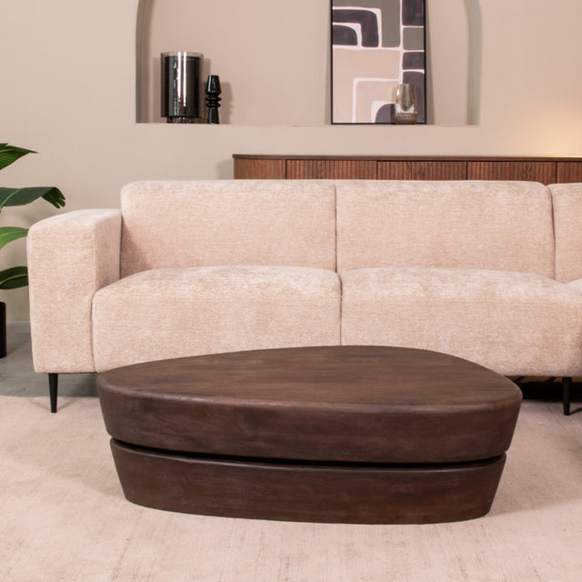 LABEL51 Salontafel Javi - Espresso - Mangohout - 130 cm van LABEL51 – Luxe comfort op maat van PureWonen. Vraag naar de beste prijs.