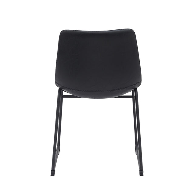 LABEL51 Eetkamerstoel Risto - Zwart - PU-Leder van LABEL51 – Luxe comfort op maat van PureWonen. Vraag naar de beste prijs.