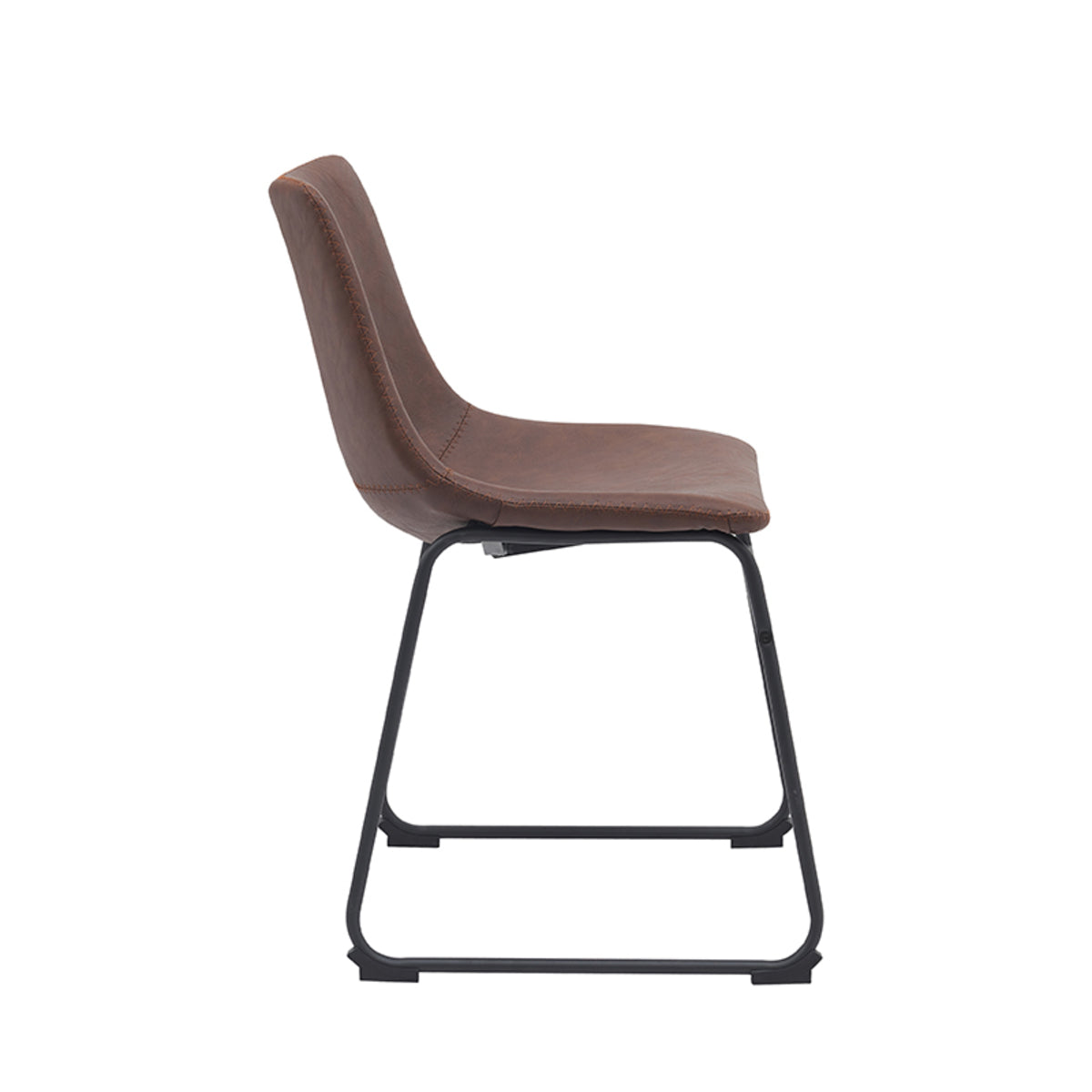 LABEL51 Eetkamerstoel Risto - Bruin - PU-Leder van LABEL51 – Luxe comfort op maat van PureWonen. Vraag naar de beste prijs.