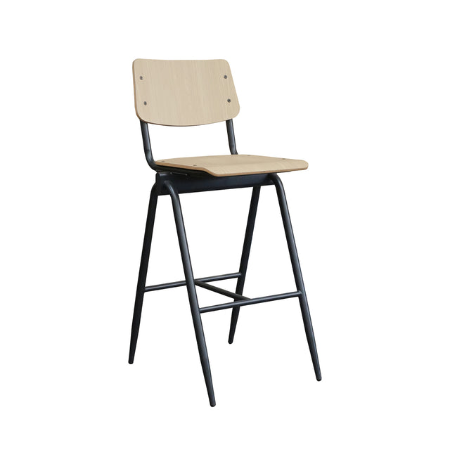 LABEL51 Barkruk Solid - Naturel - Hout - Zithoogte 75 van LABEL51 - laagste prijs offerte van PureWonen