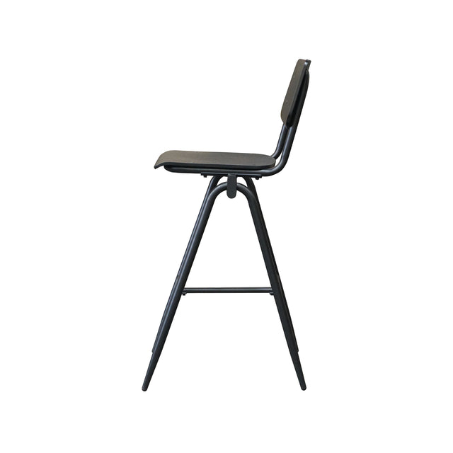 LABEL51 Barkruk Solid - Zwart - Hout - Zithoogte 75 van LABEL51 – Luxe comfort op maat van PureWonen. Vraag naar de beste prijs.