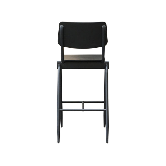 LABEL51 Barkruk Solid - Zwart - Hout - Zithoogte 75 van LABEL51 – Luxe comfort op maat van PureWonen. Vraag naar de beste prijs.