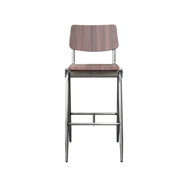 LABEL51 Barkruk Solid - Donkerbruin - Hout - Zithoogte 75 van LABEL51 – Luxe comfort op maat van PureWonen. Vraag naar de beste prijs.