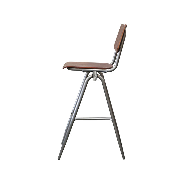 LABEL51 Barkruk Solid - Donkerbruin - Hout - Zithoogte 75 van LABEL51 – Luxe comfort op maat van PureWonen. Vraag naar de beste prijs.