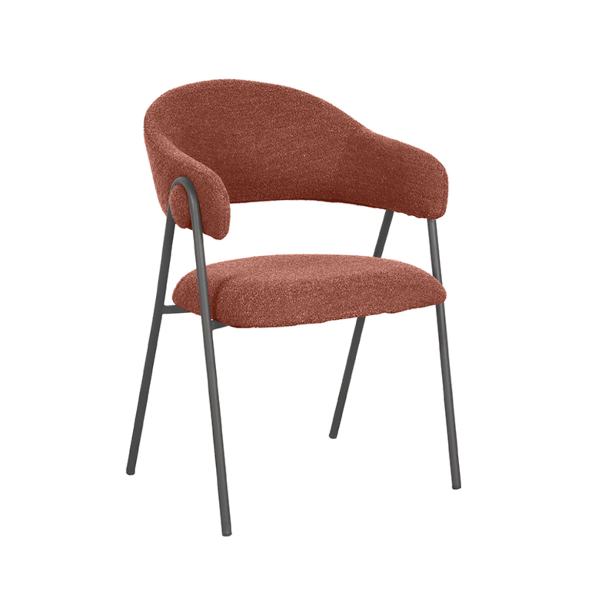 LABEL51 Eetkamerstoel Lowen - Terra - Boucle van LABEL51 - laagste prijs offerte van PureWonen
