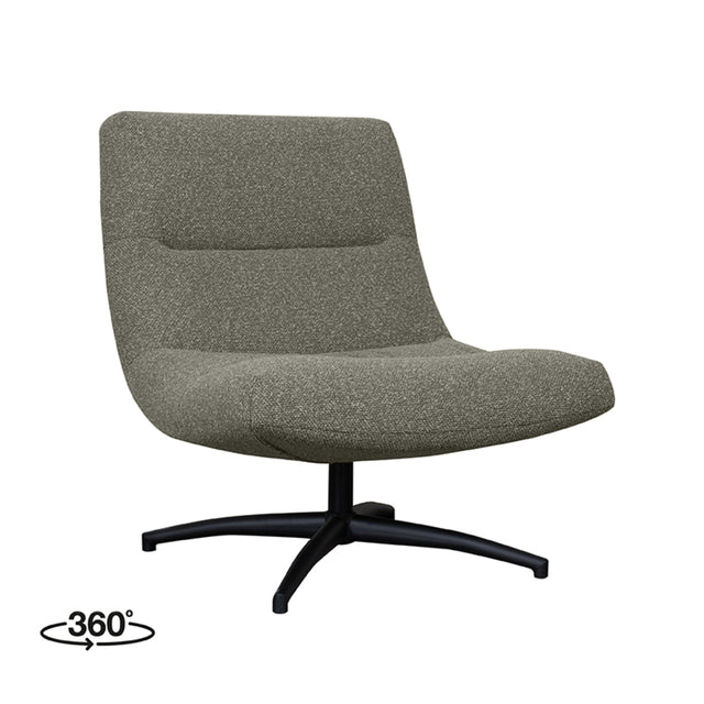 LABEL51 Fauteuil Calix - Truffel grijs - Boucle van LABEL51 – Luxe comfort op maat van PureWonen. Vraag naar de beste prijs.