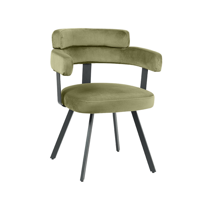 LABEL51 Eetkamerstoel Bardio - Hunter - Fluweel van LABEL51 – Luxe comfort op maat van PureWonen. Vraag naar de beste prijs.