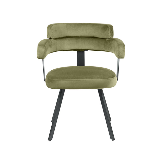 LABEL51 Eetkamerstoel Bardio - Hunter - Fluweel van LABEL51 – Luxe comfort op maat van PureWonen. Vraag naar de beste prijs.