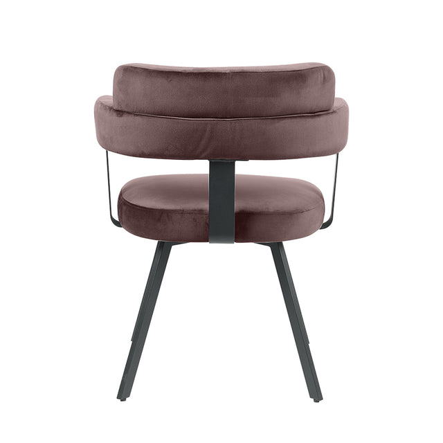 LABEL51 Eetkamerstoel Bardio - Taupe - Fluweel van LABEL51 – Luxe comfort op maat van PureWonen. Vraag naar de beste prijs.