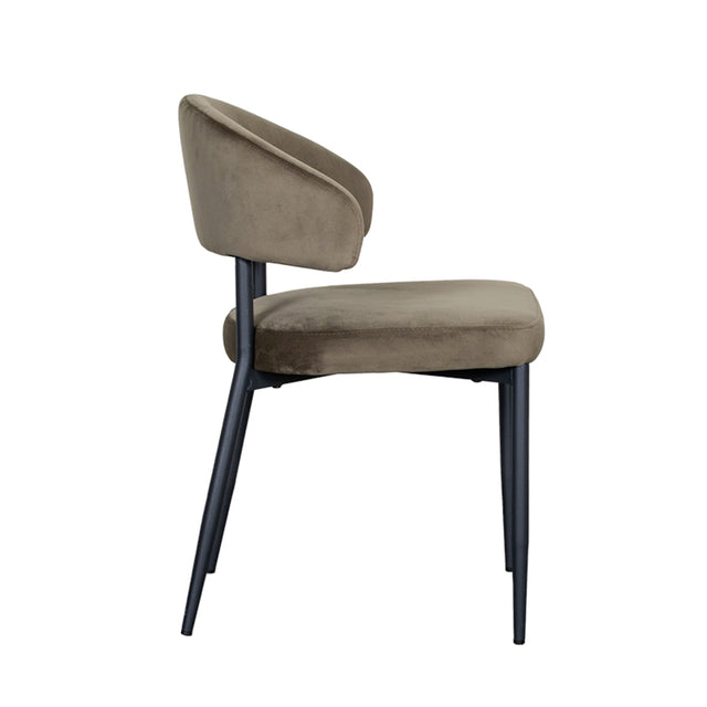 LABEL51 Eetkamerstoel Bliss - Hunter - Fluweel van LABEL51 - laagste prijs offerte van PureWonen