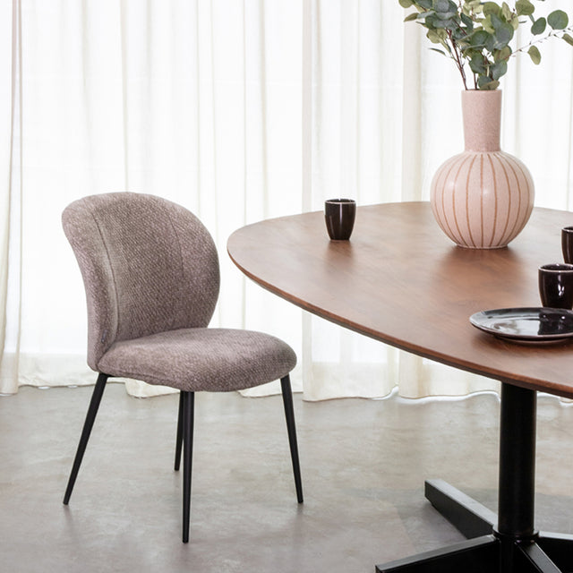 LABEL51 Eetkamerstoel Vino - Stone - Elite van LABEL51 - laagste prijs offerte van PureWonen