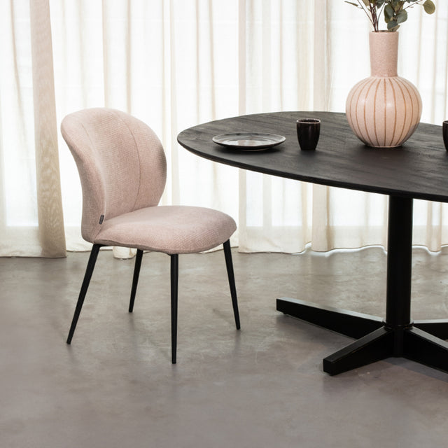 LABEL51 Eetkamerstoel Vino - Naturel - Elite van LABEL51 – Luxe comfort op maat van PureWonen. Vraag naar de beste prijs.