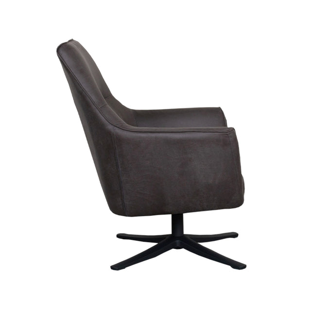 LABEL51 Fauteuil Tod - Antraciet - Micro Suede van LABEL51 – Luxe comfort op maat van PureWonen. Vraag naar de beste prijs.
