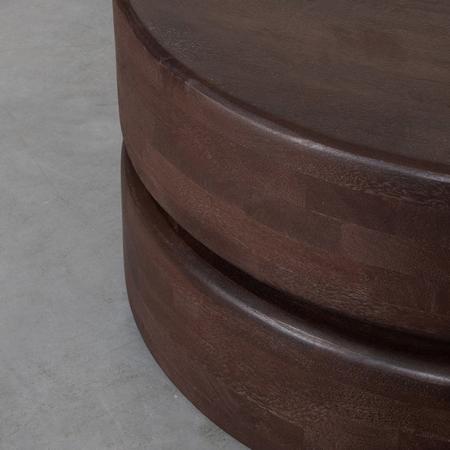 LABEL51 Salontafel Milly - Espresso - Mangohout - 70 cm van LABEL51 - laagste prijs offerte van PureWonen