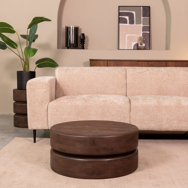 LABEL51 Salontafel Milly - Espresso - Mangohout - 70 cm van LABEL51 - laagste prijs offerte van PureWonen