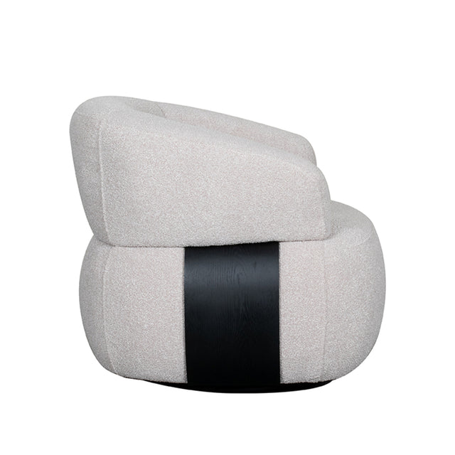 LABEL51 Fauteuil Valenza - Naturel - Boucle - Zwart Eiken van LABEL51 – Luxe comfort op maat van PureWonen. Vraag naar de beste prijs.