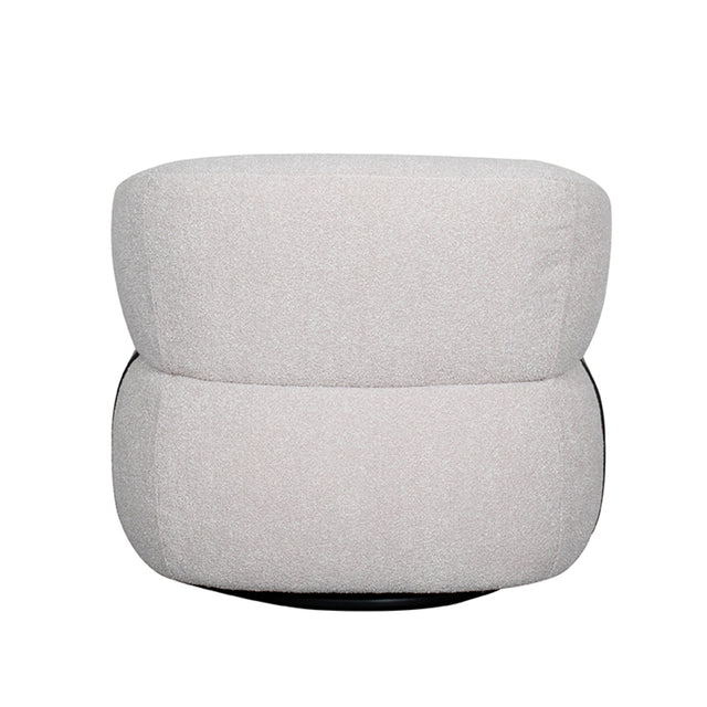 LABEL51 Fauteuil Valenza - Naturel - Boucle - Zwart Eiken van LABEL51 – Luxe comfort op maat van PureWonen. Vraag naar de beste prijs.