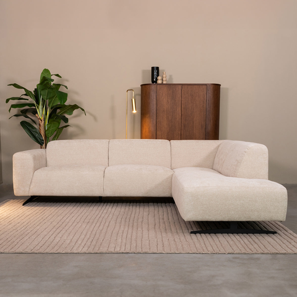LABEL51 Hoekbank Rodano - Naturel - Elite - Rechts van LABEL51 - laagste prijs offerte van PureWonen