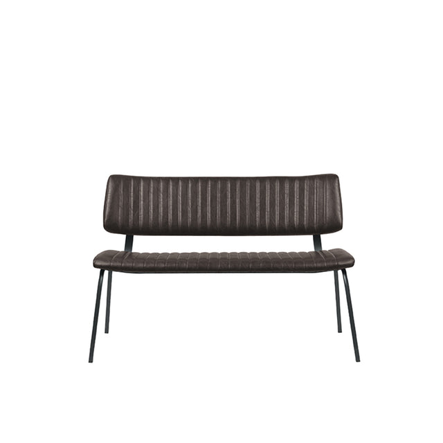 LABEL51 Eetkamerbank Gusto - Donkerbruin - PU-Leder - 120 cm van LABEL51 – Luxe comfort op maat van PureWonen. Vraag naar de beste prijs.