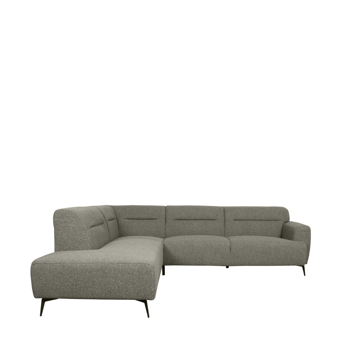 LABEL51 Hoekbank Bolzano - Truffel grijs - Boucle - Links van LABEL51 – Luxe comfort op maat van PureWonen. Vraag naar de beste prijs.