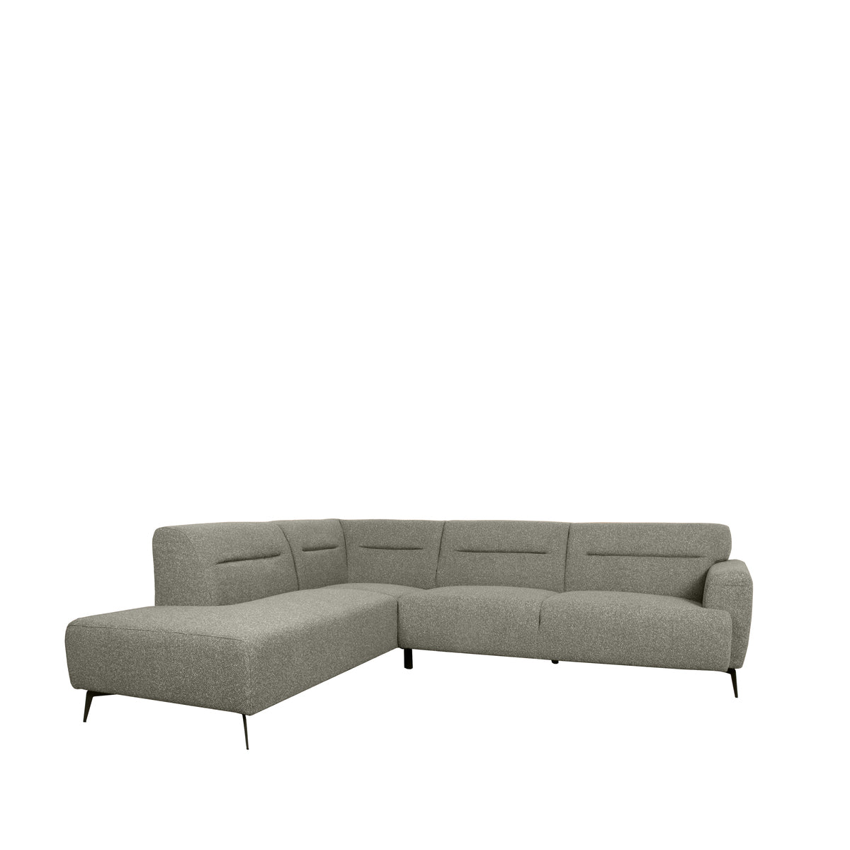 LABEL51 Hoekbank Bolzano - Truffel grijs - Boucle - Links van LABEL51 – Luxe comfort op maat van PureWonen. Vraag naar de beste prijs.