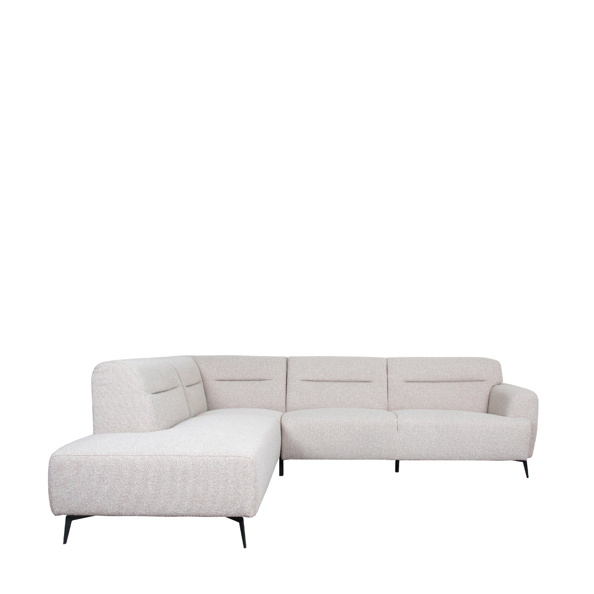 LABEL51 Hoekbank Bolzano - Naturel - Boucle - Links van LABEL51 – Luxe comfort op maat van PureWonen. Vraag naar de beste prijs.