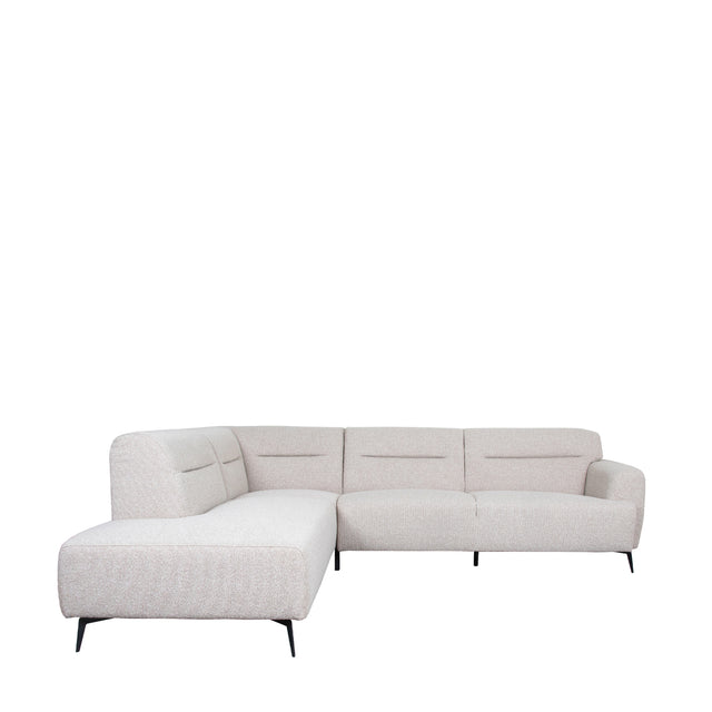 LABEL51 Hoekbank Bolzano - Naturel - Boucle - Links van LABEL51 – Luxe comfort op maat van PureWonen. Vraag naar de beste prijs.