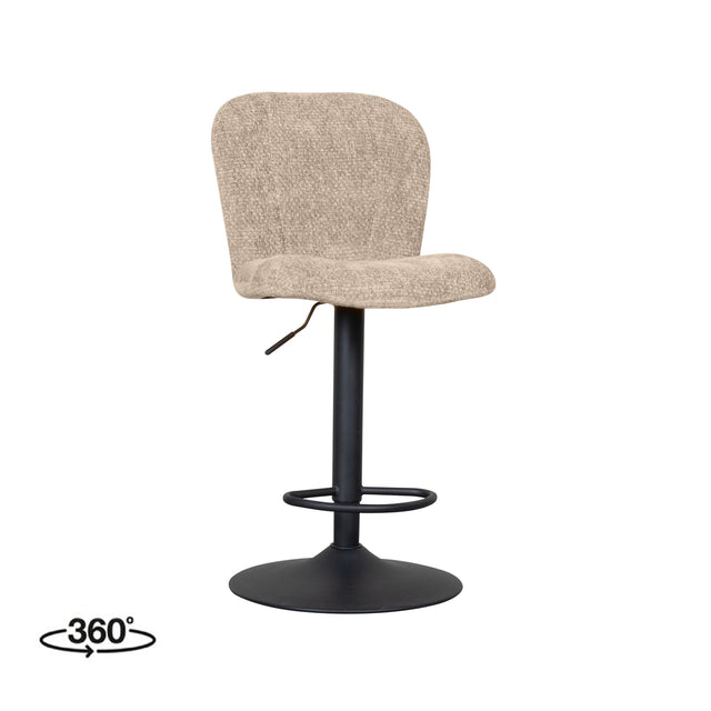 LABEL51 Barkruk Vino - Clay - Elite - Gaslift van LABEL51 – Luxe comfort op maat van PureWonen. Vraag naar de beste prijs.