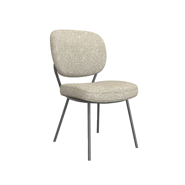 LABEL51 Eetkamerstoel Singapore - Naturel - Boucle van LABEL51 – Luxe comfort op maat van PureWonen. Vraag naar de beste prijs.