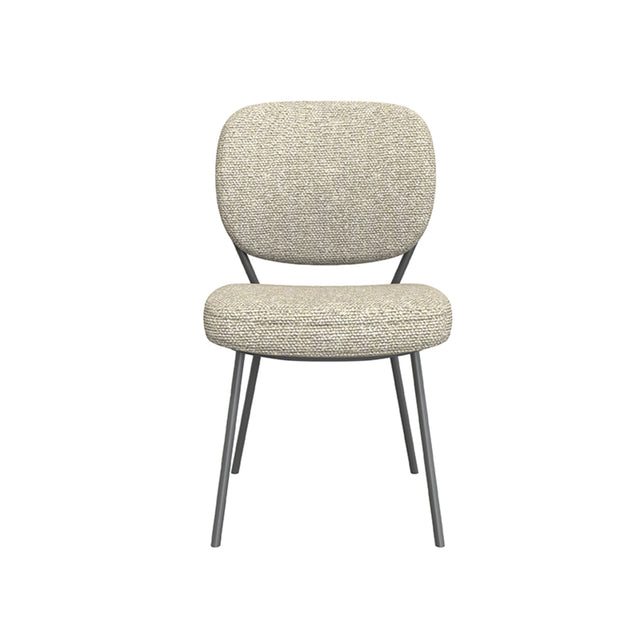 LABEL51 Eetkamerstoel Singapore - Naturel - Boucle van LABEL51 – Luxe comfort op maat van PureWonen. Vraag naar de beste prijs.