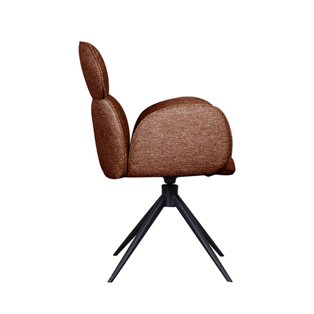 LABEL51 Eetkamerstoel Vidar - Coral - Boucle van LABEL51 – Luxe comfort op maat van PureWonen. Vraag naar de beste prijs.