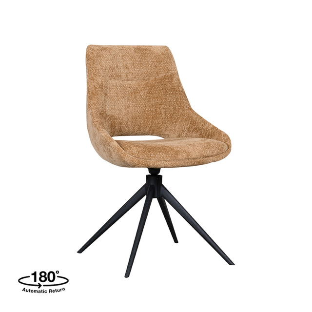 LABEL51 Eetkamerstoel Marlow - Cognac - Elite van LABEL51 – Luxe comfort op maat van PureWonen. Vraag naar de beste prijs.