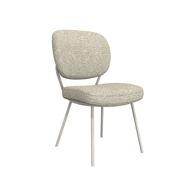 LABEL51 Eetkamerstoel Singapore - Naturel - Boucle van LABEL51 – Luxe comfort op maat van PureWonen. Vraag naar de beste prijs.