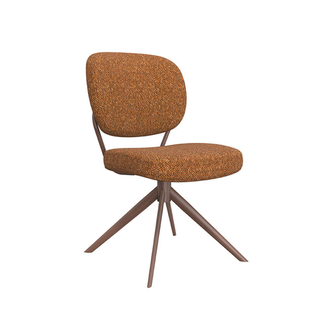 LABEL51 Eetkamerstoel Geneva - Coral - Boucle van LABEL51 – Luxe comfort op maat van PureWonen. Vraag naar de beste prijs.