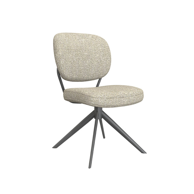 LABEL51 Eetkamerstoel Geneva - Naturel - Boucle van LABEL51 – Luxe comfort op maat van PureWonen. Vraag naar de beste prijs.