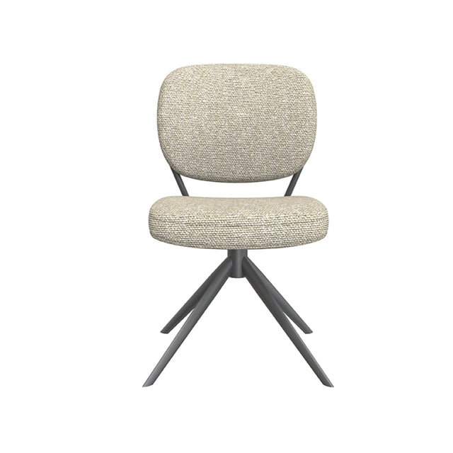 LABEL51 Eetkamerstoel Geneva - Naturel - Boucle van LABEL51 – Luxe comfort op maat van PureWonen. Vraag naar de beste prijs.