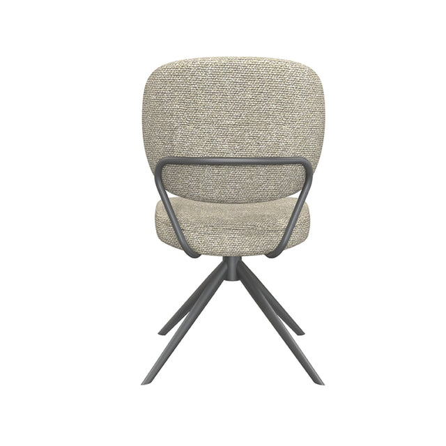 LABEL51 Eetkamerstoel Geneva - Naturel - Boucle van LABEL51 – Luxe comfort op maat van PureWonen. Vraag naar de beste prijs.