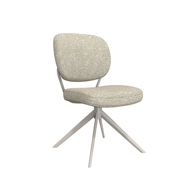 LABEL51 Eetkamerstoel Geneva - Naturel - Boucle van LABEL51 – Luxe comfort op maat van PureWonen. Vraag naar de beste prijs.