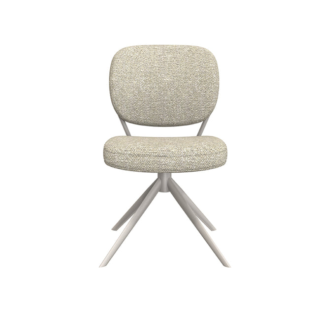 LABEL51 Eetkamerstoel Geneva - Naturel - Boucle van LABEL51 – Luxe comfort op maat van PureWonen. Vraag naar de beste prijs.