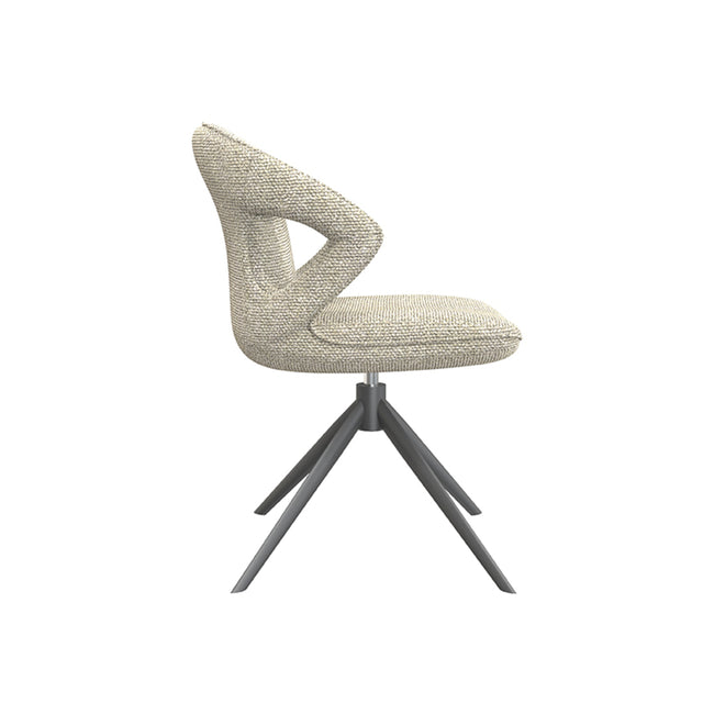 LABEL51 Eetkamerstoel Zurich - Naturel - Boucle van LABEL51 – Luxe comfort op maat van PureWonen. Vraag naar de beste prijs.