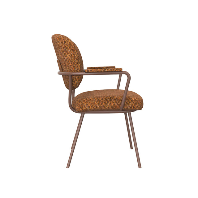 LABEL51 Eetkamerstoel Lausanne - Coral - Boucle van LABEL51 – Luxe comfort op maat van PureWonen. Vraag naar de beste prijs.