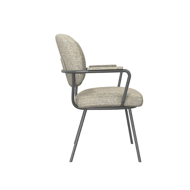 LABEL51 Eetkamerstoel Lausanne - Naturel - Boucle van LABEL51 – Luxe comfort op maat van PureWonen. Vraag naar de beste prijs.